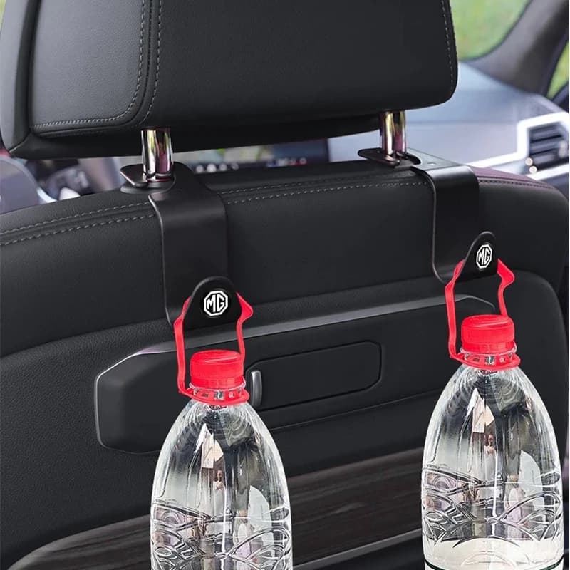 2Pcs Morris Garages Auto Backrest Seat Hook Bag Purse Holder Fit MG ZS EV HS EHS PHEV MG3 MG4 MG5 MG6 MG7 GT Interior Accessory