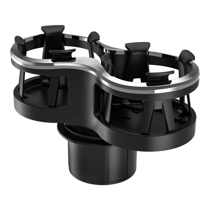 Two-Hole Universal Car Cup Holder – Multi-Function Dashboard Mount for Water Bottles, Soda Cans & Beverages