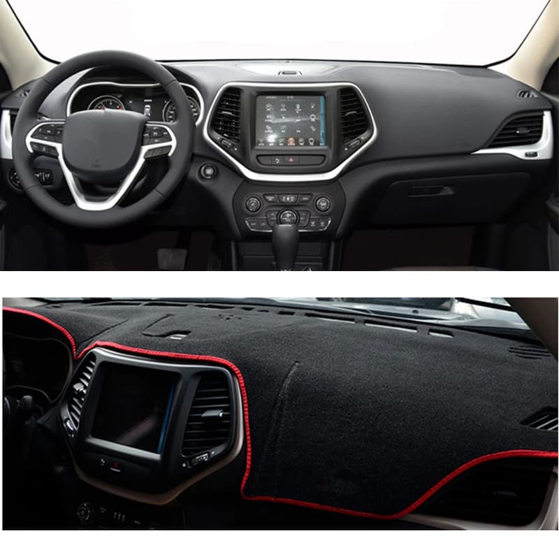 Car Styling For Jeep Cherokee KL 2014-2019 2020 2021 Dashboard Cover Mat Rug Anti-UV DashMat Dash Board Sunshade Protect Carpet