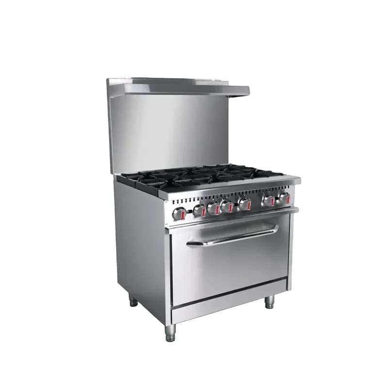 Commercial Gas Stove Hot Plate 4 6 Burner Gas Stove 36 Inch US Model 6 Gas Stove with Standard Oven