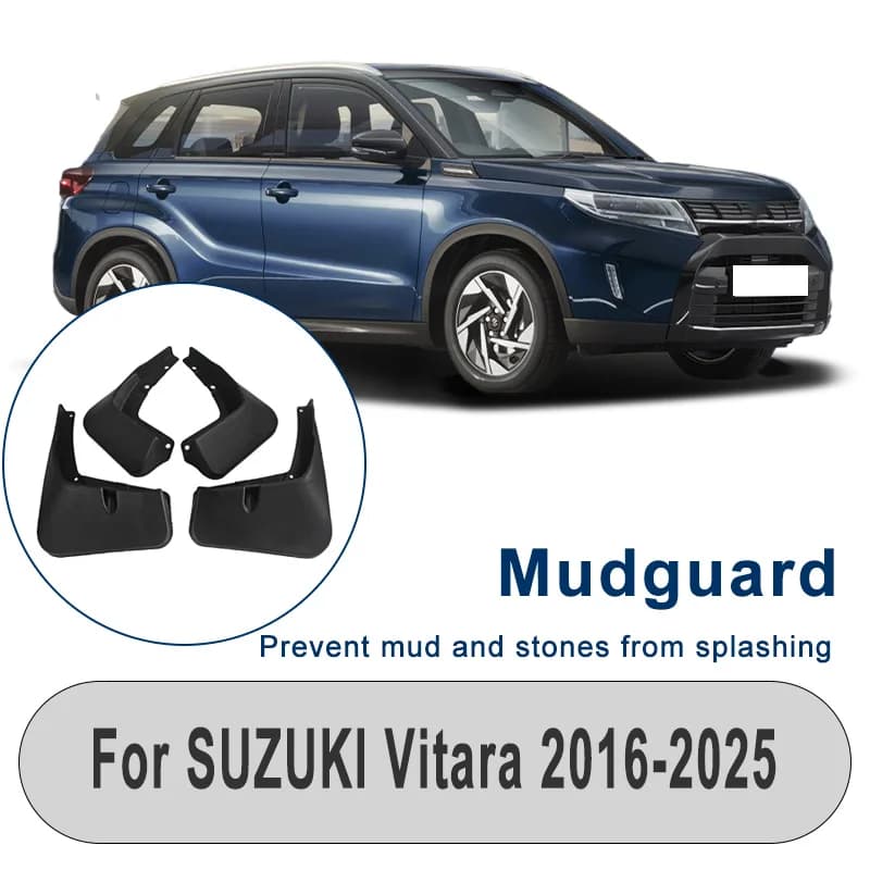 For SUZUKI Vitara 2016-2025 Mudguards Fender - 4Pcs Car Mud Flaps, Shield Against Gravel Splash & Protect Auto Paint 2024 2023