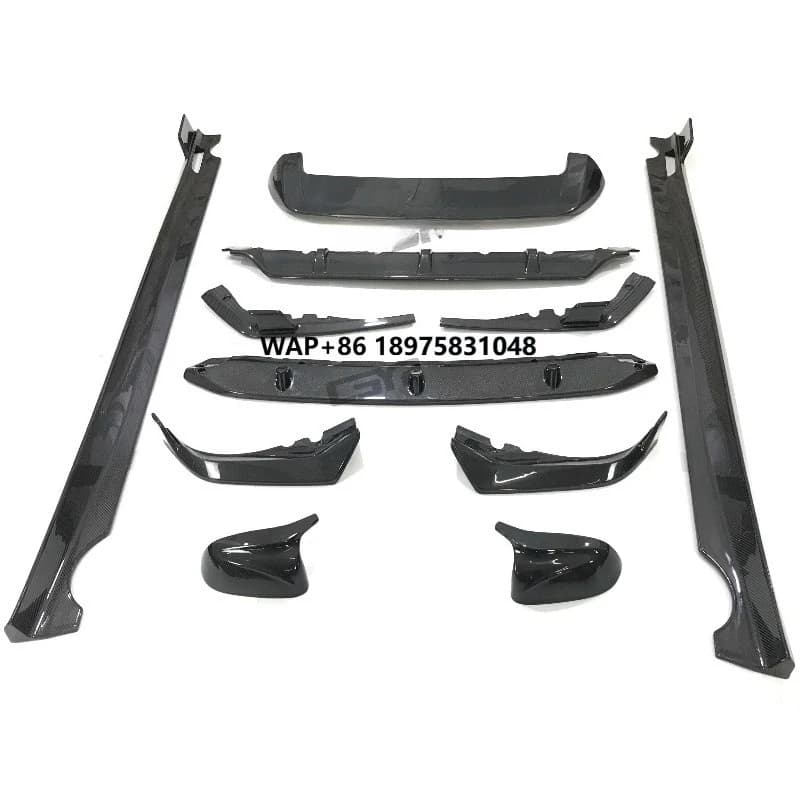 New High Quality Carbon Fiber Body Kit Spoiler Front Lip Diffuser Side Skirts Side Mirror