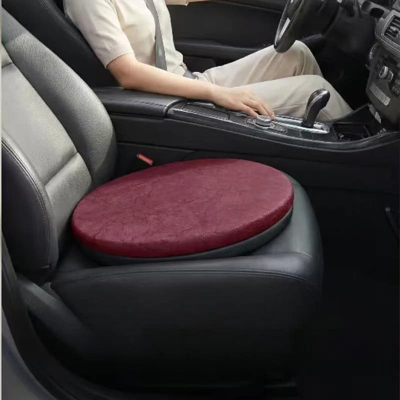 360° Swivel Car Seat Cushion Memory Foam Rotating Pad Anti-slip Universal Year-Round Car Seat Mat for Elderly Pregnant Women