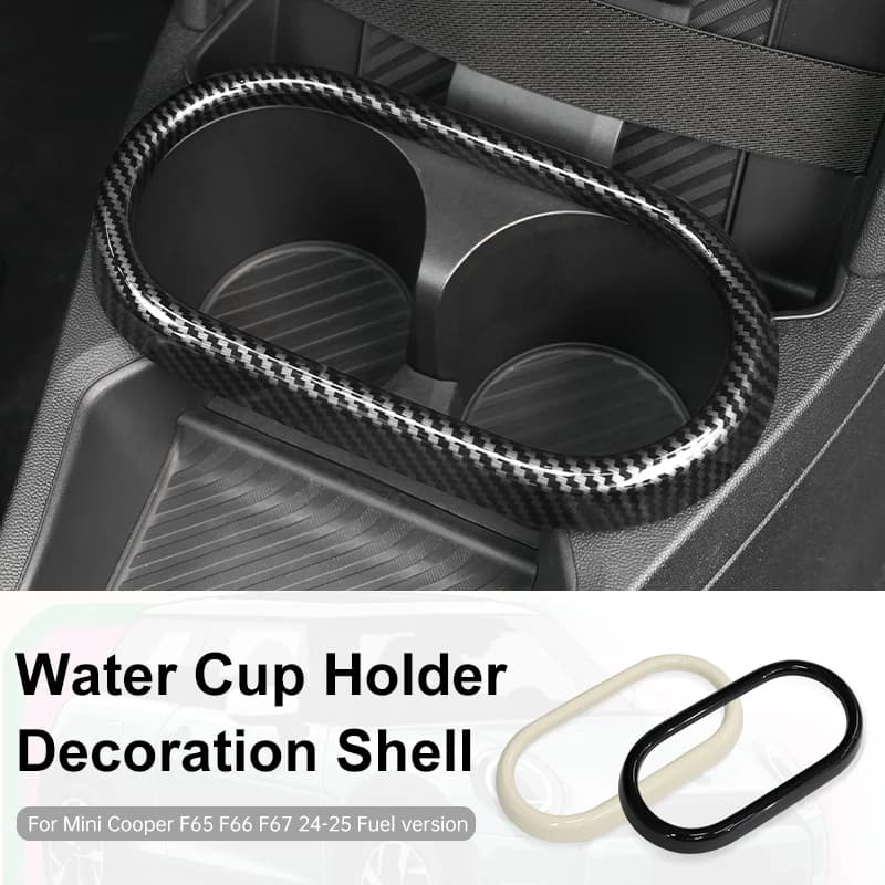 Car Central Control Water Cup Holder Panel Shell For Mini Cooper S JCW F65 F66 F67 Fuel Version ABS Car Interior Accessories