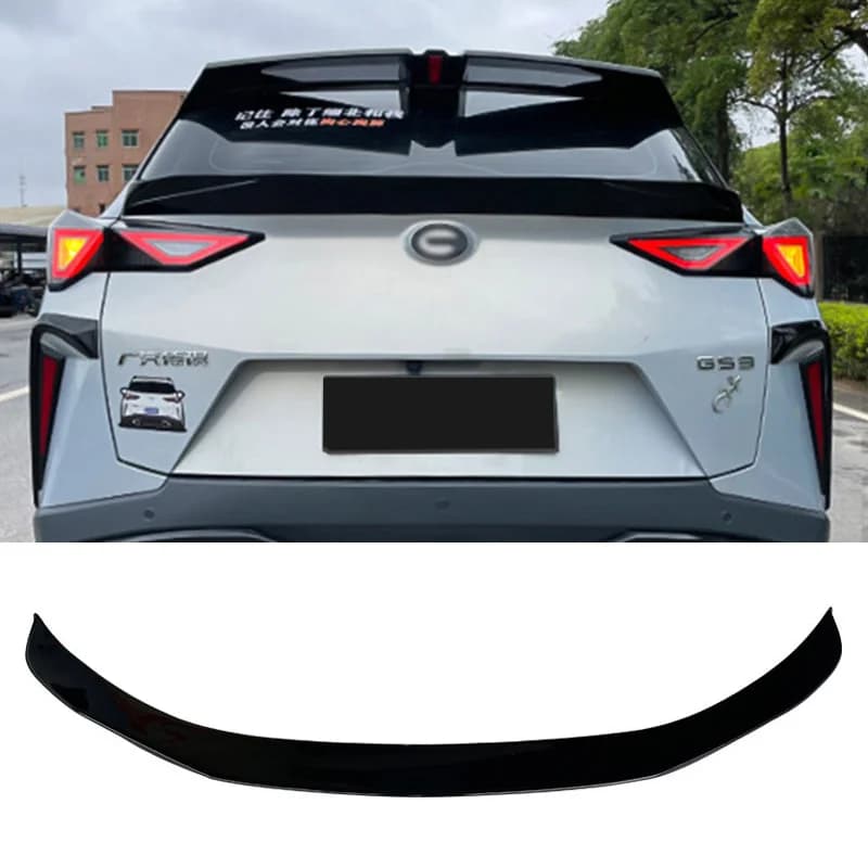 Rear Middle Trunk Lid Sport Car Spoiler Wing For GAC Trumpchi GS3 2023 2024 2025 2026 FRP Primer Black Carbon Color Accessories