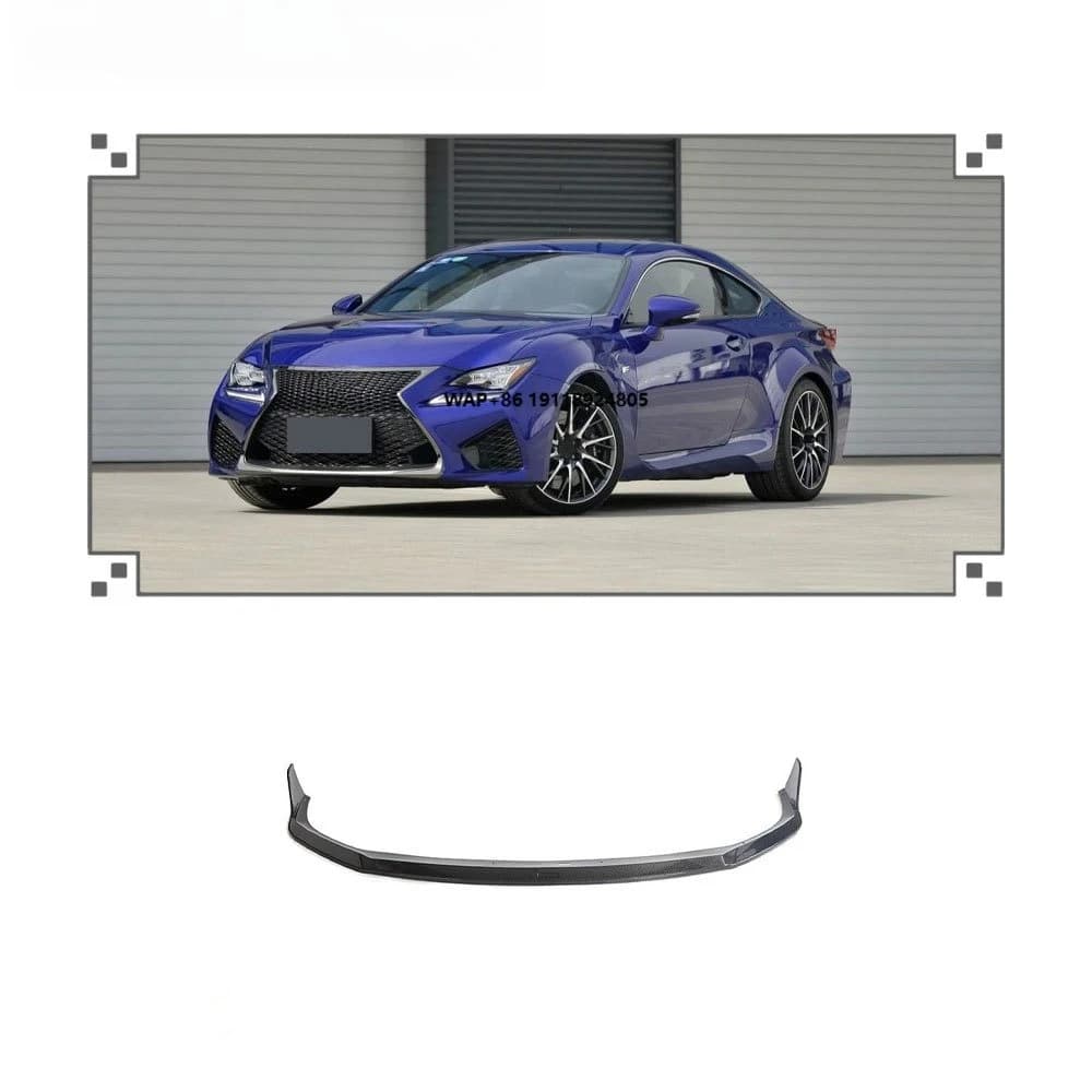 High Quality Carbon Fiber Front Bumper Lip for RC F 2015-2018 Front Spoiler