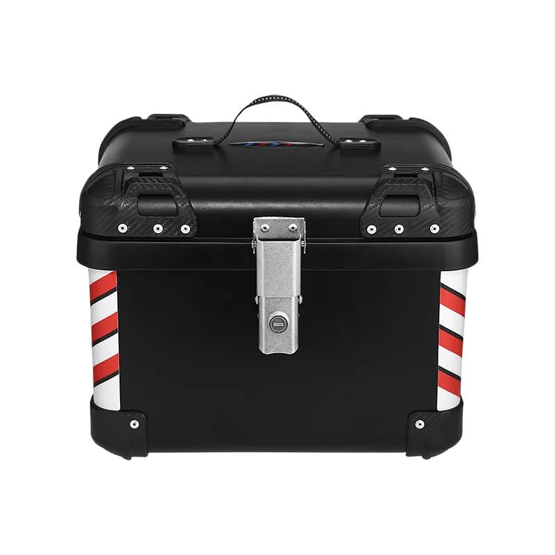 45LABS retro rounded corner motorcycle tail box, electric car tail box can be placed in full helmet kung fu panda tail box