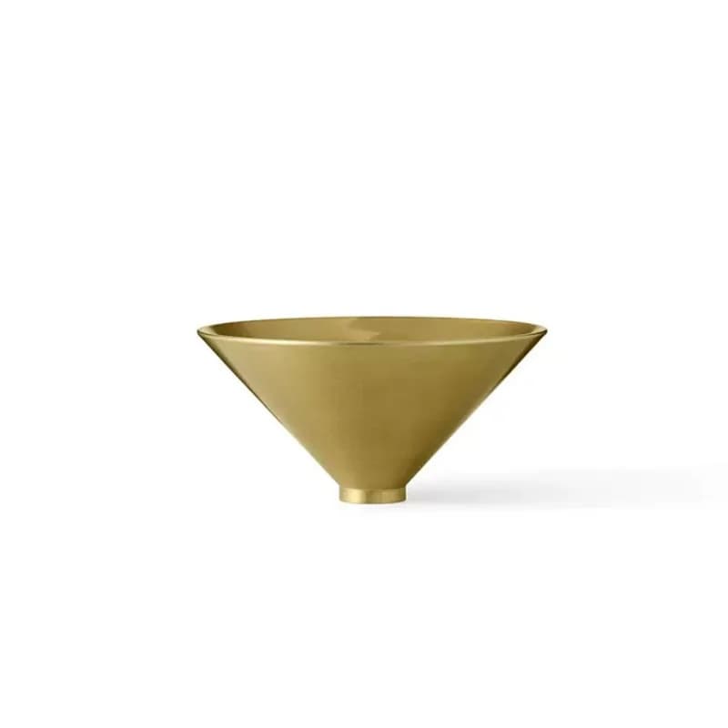 Medieval simple gold storage fruit plate, niche countertop home model room study entrance utensils decoration