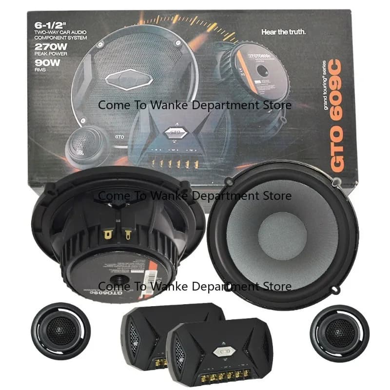 Car Horn Set JBGTO609 6.5-Inch Car Front Door Audio Speaker Modified High and Low Tone Speaker