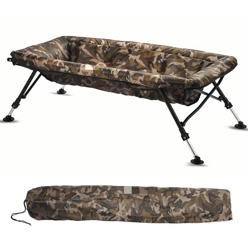 Camouflage carp fishing bed Waterproof lake fishing bed Foldable adjustable outriggers