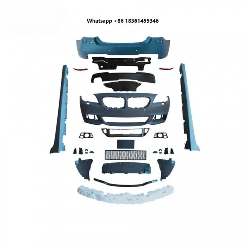 For 5 Series F10MT Car Body Kit Front Bumper Rear Bumper Side Bumper Full Body Kit Grille Full Modification Body Ki Suitable