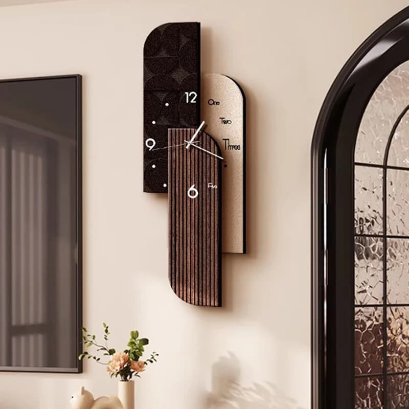 Silent Design Wall Watch Wooden Interior Vintage Xenomorph Wall Watch Living Room Aesthetic Reloj De Pared Room Decorations