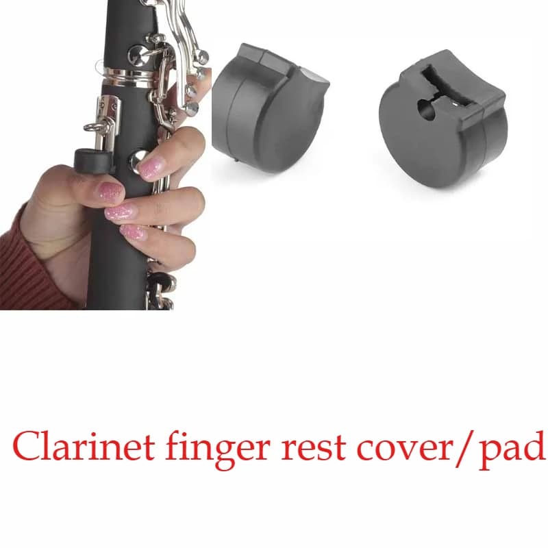 2PCS Clarinet Finger Pad Resilient Thumb Rest Cover Rubber Cushion Saxophone Parts Woodwind Musical Instrument Accessories
