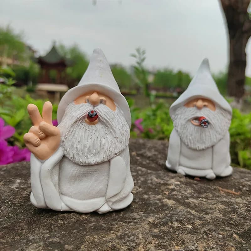 Desktop Ornament Small Gift Dwarf Elder Fingers Creative Resin Craft Dwarf Statue Garden Ornament Decoration