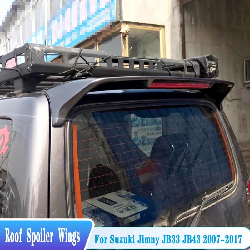 For 2007-2017 SUZUKI JIMNY Rear Trunk Roof Spoiler Wings High Quality ABS Material Car Exterior Tuning Trim Body Kit Accessories