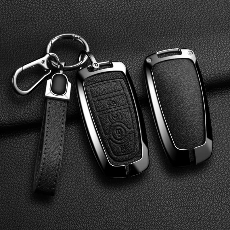 Car Key Cover Case Bag for Lincoln Continental MKC MKZ MKX Navigator Z Nautilus Aviator Corsair 2017 2018 2019 2022 Keychain