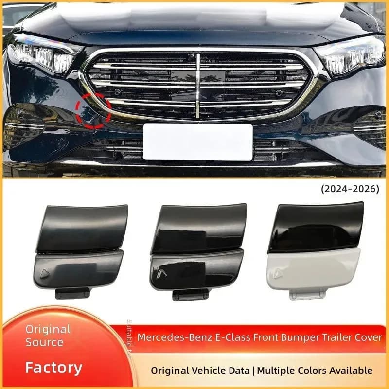 for Mercedes Benz E Class W214 Front Bumper Tow Hook Cover Vertical Standard Trailer Eye Cap 2148856400