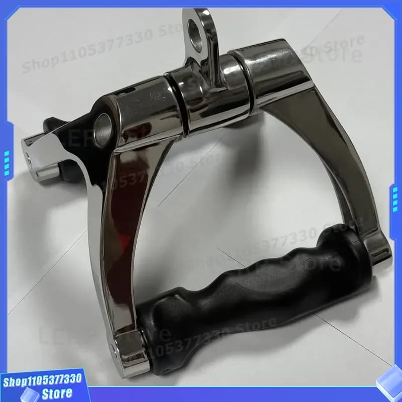 Stainless Steel V Grip Rowing Handle High Pull Down Trainer Push Up V Bracket Fitness Back Muscle Exercise Equipment Gym V