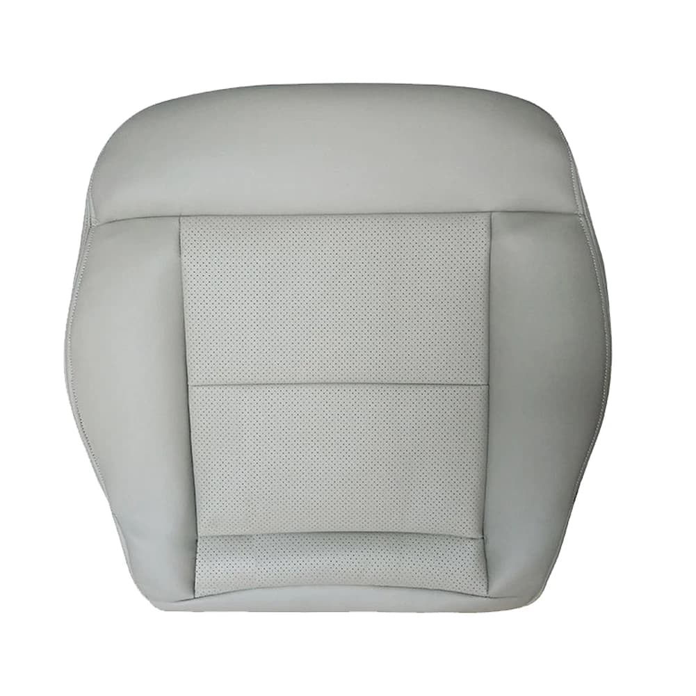 Driver Side Bottom Seat Cover Fit for Mercedes Benz E-Class E350 E550 2010 2011 2012 2013 2014 Grey Microfiber Leather