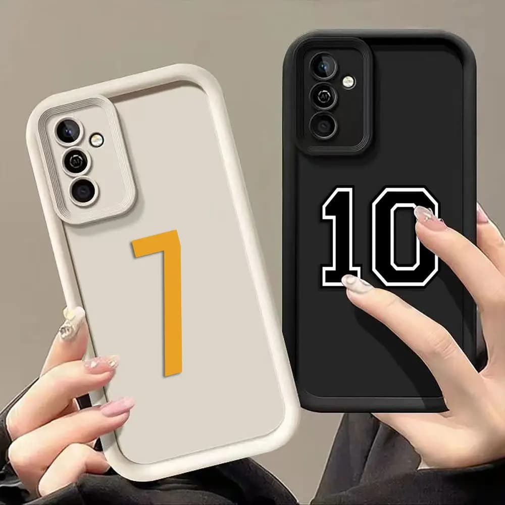 Football Jersey Number 7 10 9 Phone Case For Samsung Galaxy S26 S25 S24 S23 S22 S21 FE S20 ULTRA PLUS Cover Silicone Case Shell