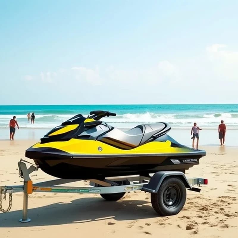 Multifunctional Universal Double Yacht Trailer Center Axle Trailer Can Be Listed Motorboat Speedboat