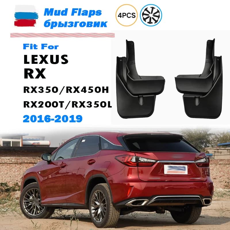 2016 2017 2018 2019 FOR Lexus RX RX350 RX200T RX450h RX350L Mudguards Fender Mudflaps Guard Splash Mud Flap Car Accessories 4pcs