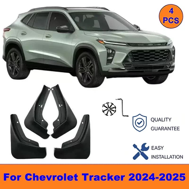 4Pcs Mud Flaps For Chevrolet Tracker 2024-2025 - Splash Guards Front&Rear Wheel Fender Mudguards Car Exterior Protection Parts
