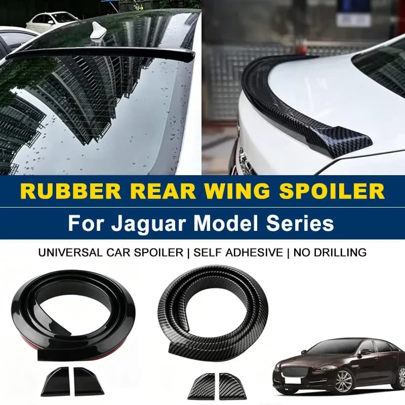 For Jaguar XE XF XJ XK XFR XJS E-Pace F-Pace I-Pace S-Type 1.5M Self-Adhesive Rear Spoiler Wing No Drill Trunk Lip Parts