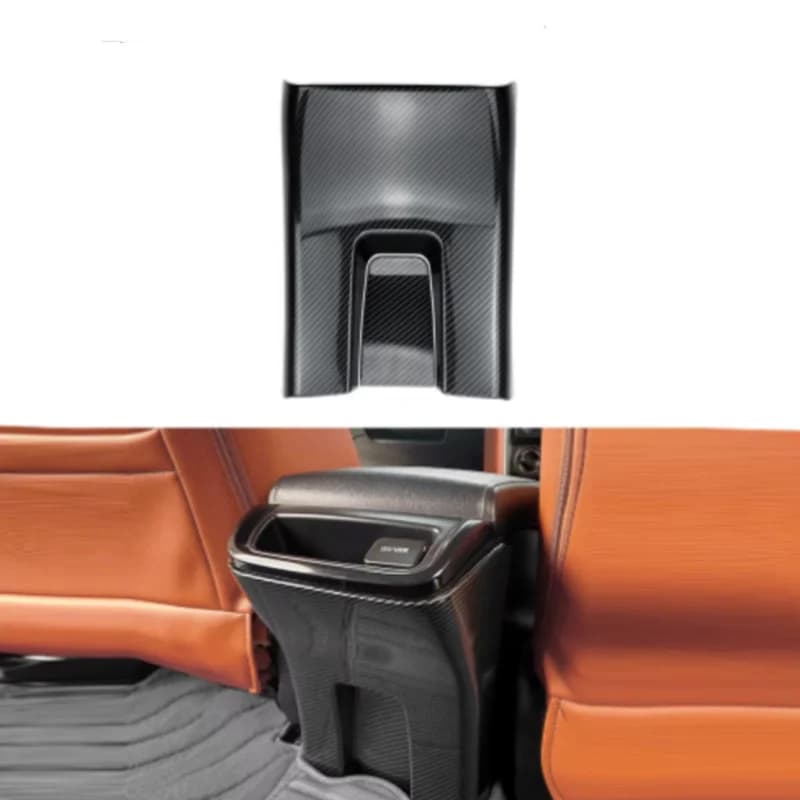 ABS Carbon Fiber Color Rear Air Condition Outlet AC Vent Trim for Toyota Fortuner 2016 2017 2018 2019 2020 2021 2022