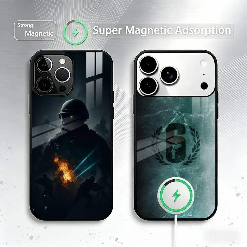 R-Rainbow Six Siege Graphica Phone Case For iPhone17,16,15,14,13,12,11 Plus,Pro Magnetic with Magsafe Wireless Charging