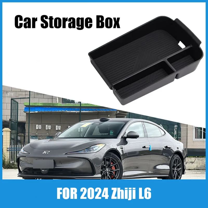 Suitable for 2024 Zhiji L6 central control storage box armrest box storage storage box car supplies modification accessories