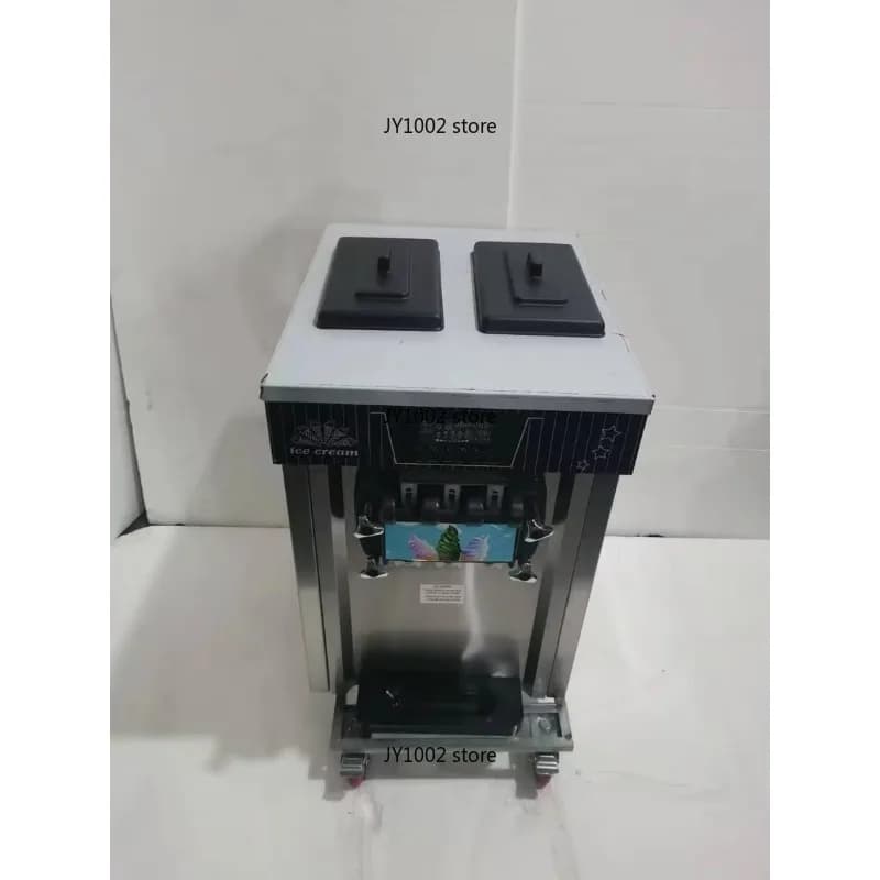 Commercial Automatic Table Top Three Flavor Soft Serve Ice Cream Making Machine Maker Soft Ice Cream Machine