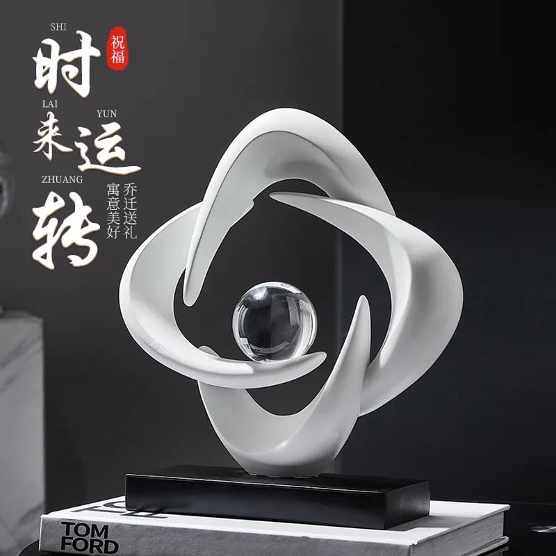 HYS resin comes and goes, abstract modeling means ornament, desktop wine cabinet, TV cabinet, home soft decoration, housewarming