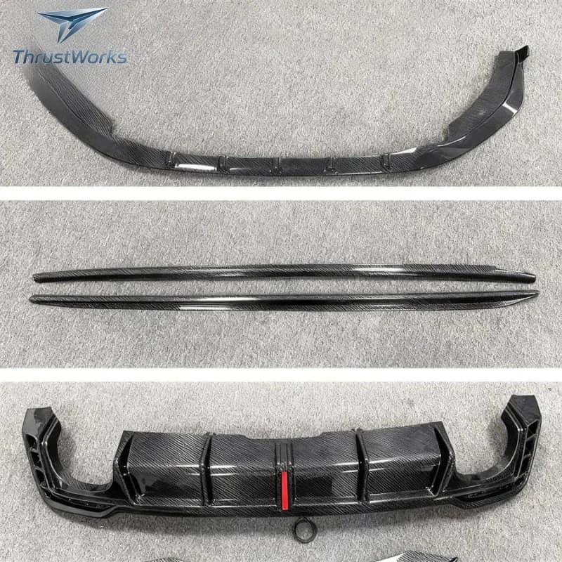 TOP Car Accessories RS5 Carbon Fiber Rear Bumper Diffuser Front Lip Sps Side Skirts Body Kits A5 S5 RS5 B9.5 Co Du High Quality