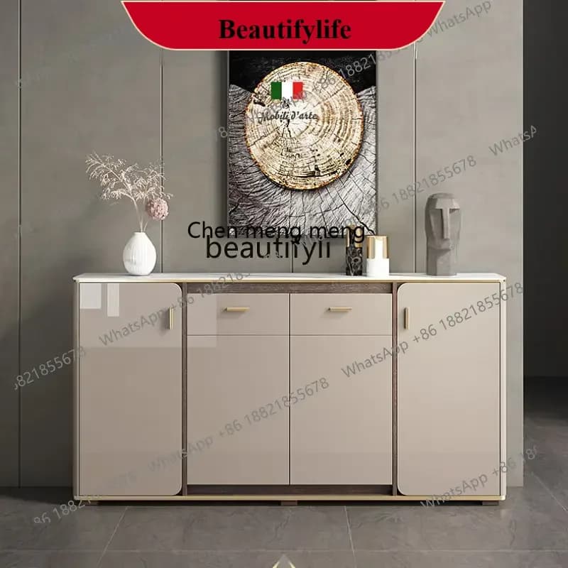 D178 Y yj Light Luxury Ultra-Thin Sideboard Cabinet 20cm Modern Simple Tea Cabinet Narrow Locker