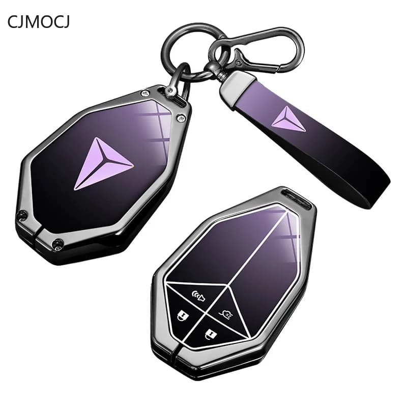 Premium Zinc Alloy Key Cover Case for Deepal S7/SL03/G318/S07 - Protective Key Fob Shell Keybag Keychain