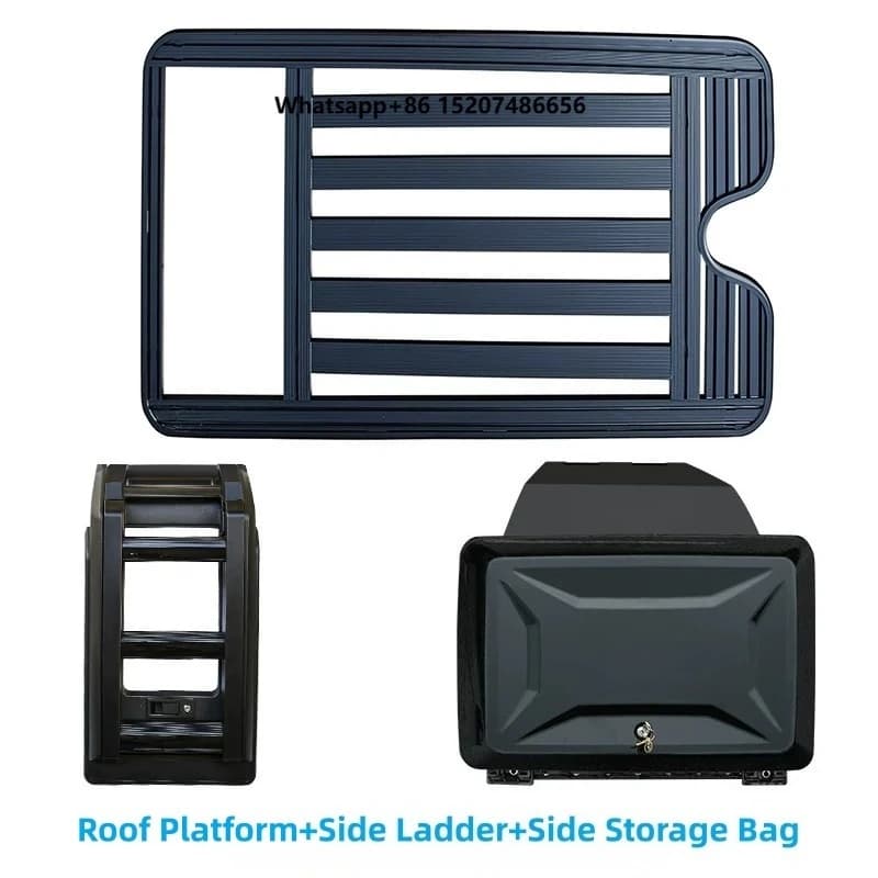 High-Quality Aluminum Alloy Off-Road Kit Roof Platform Side Ladder and Side Storage Bag for Leopaed
