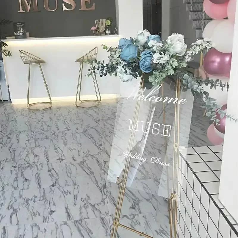New European Iron Acrylic Display Stand 10Pcs for Wedding Decor, Photo Frames, Oil Paintings, Shopping Mall Opening Event Props