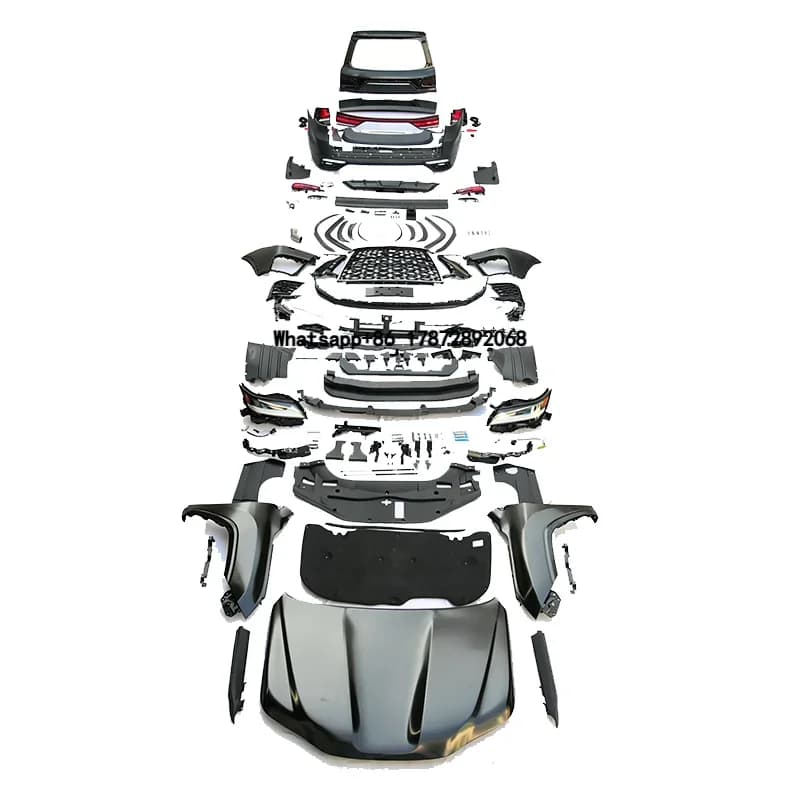 For Facelift Conversion Kit for LX570 2008-2015 Upgrade to LX600 Style Body Kit with Hood Fender Headlight Taillight