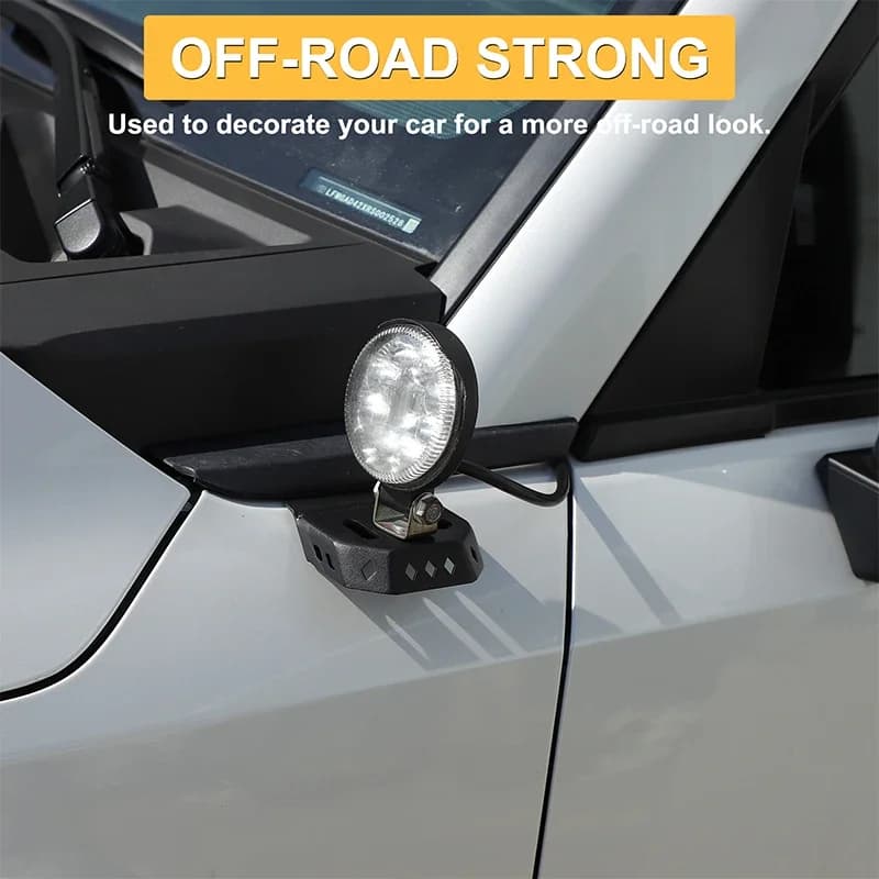 Carbon Steel For Toyota Land Cruiser Prado 250 LC250 2024-2025+ Car A-pillar Under Searchlight LED Light Stand Car Accessories