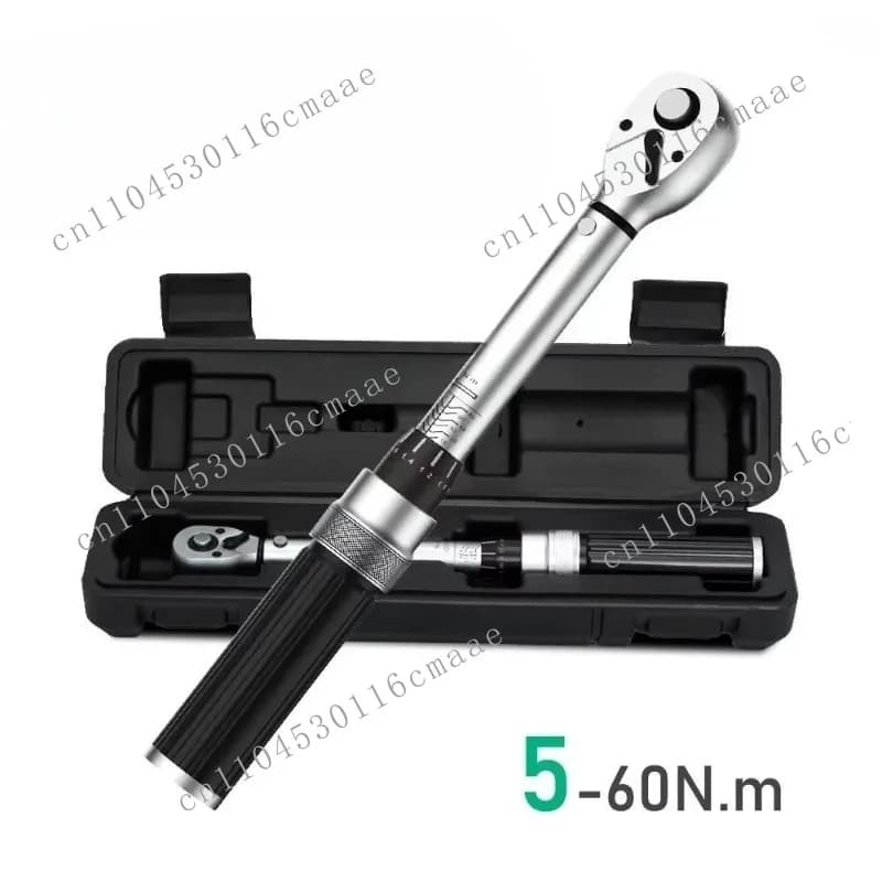 3/8 "Torque Wrench 5-60N.m Square Drive Torque Key 1/4" Professional Torque Wrench 5-25N.m Professional Bicycle Auto Repair Tool