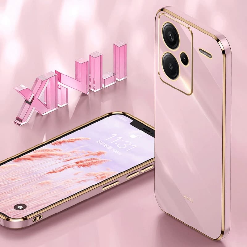 Soft Plating Phone Case for Redmi Note 13 Pro Plus Pro+ Note13 13Pro 4G 5G Luxury Soft Lightweight Silicone Back Covers Carcasas