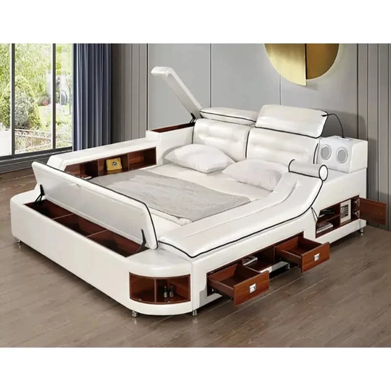 Massage Bed LED Light Therapy Massage Bed Modern King Luxury Massage Bed Home Therapy Bed