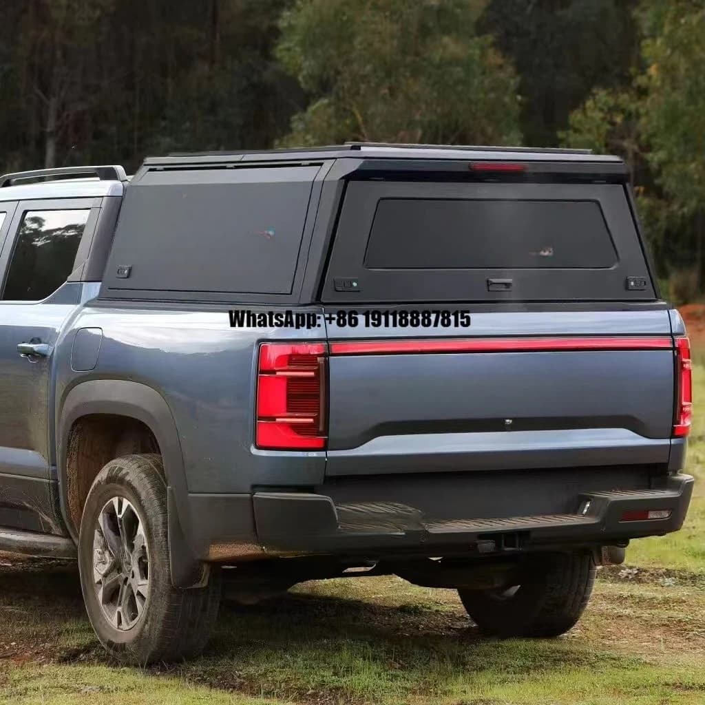 Instock High Hard Top Steel Camper Shell Tonneau Cover Waterproof Truck Toppers Canopy for Toyota F150 BYD Shark