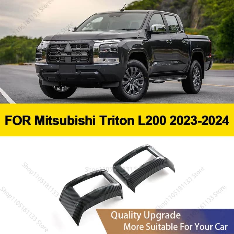 For Mitsubishi Triton L200 2024+ ABS Car Center Console Side Air Outlet Frame Panel Trim Sticker Car Accessories