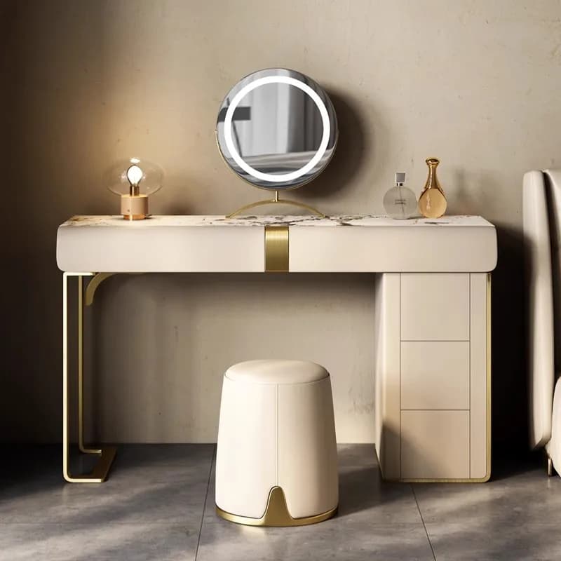 Modern Classic Vanity Table Minimalist Trendy Premium Elegant Vanity Table Chic Minimalist Meuble De Chambre Bedroom Furniture